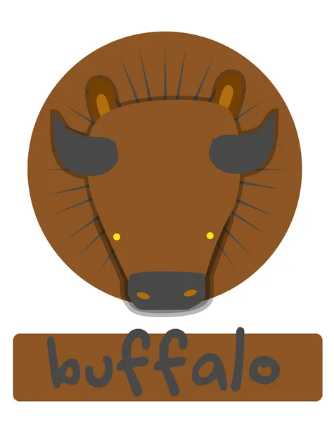 Bufalo — Vettoriale Stock