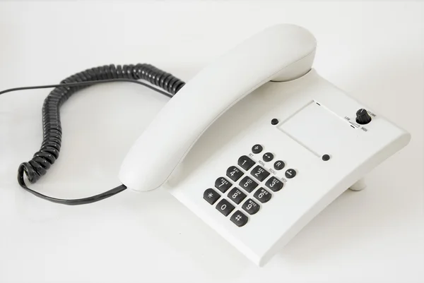Telefone comercial branco — Fotografia de Stock