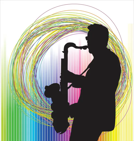 Musicien de jazz — Image vectorielle