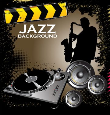 Jazz background clipart