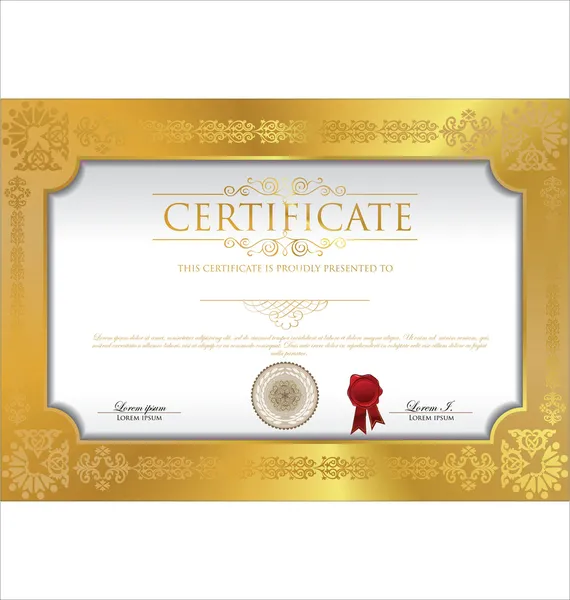 Certificate template Royalty Free Stock Illustrations