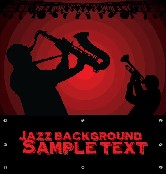 Abstracte jazz muziek achtergrond — Stockvector