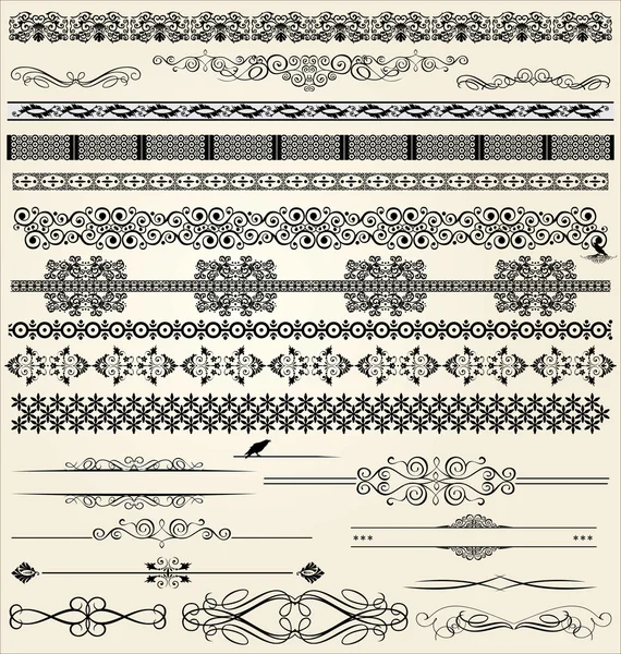 Kalligrafische und Dekordesign-Elemente — Stockvektor