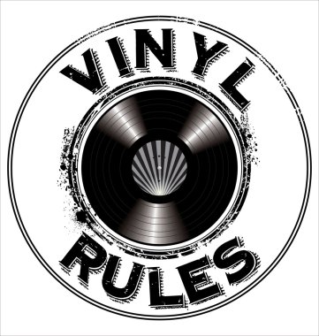 Vinyl rules background clipart