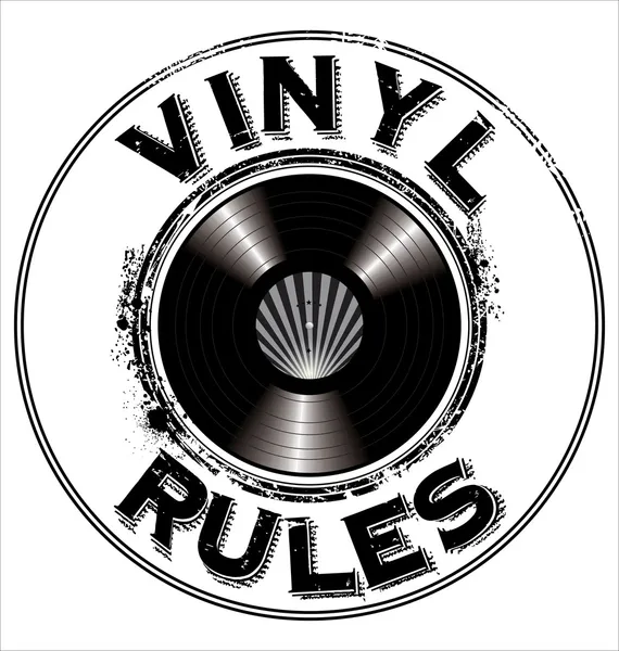Hintergrund der Vinyl-Regeln — Stockvektor