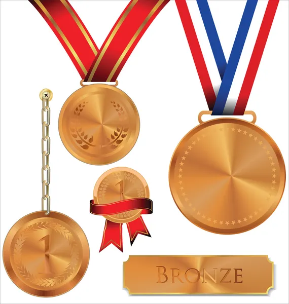 Vectorillustratie van sport medaille — Stockvector