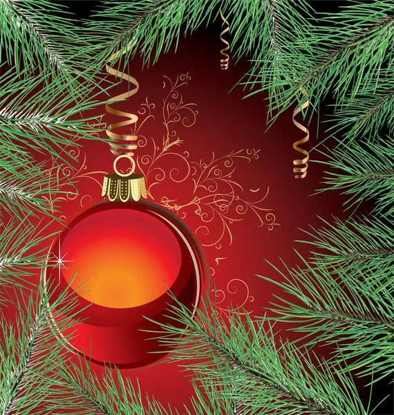 Noël & Nouvel An célébration fond — Image vectorielle
