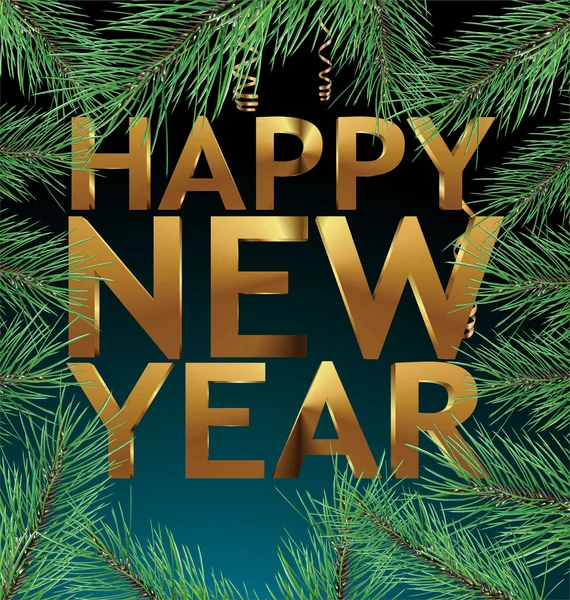 Feliz año nuevo banner — Archivo Imágenes Vectoriales