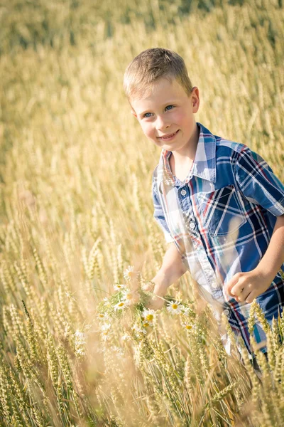 Porträtt av en ung pojke — Stockfoto