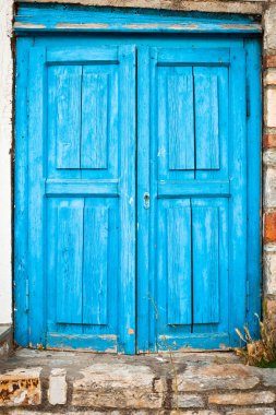 Blue door clipart