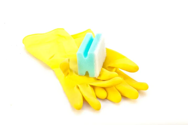 Žlutá rukavice — Stock fotografie