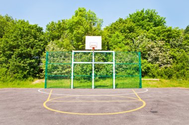 Basketball court clipart