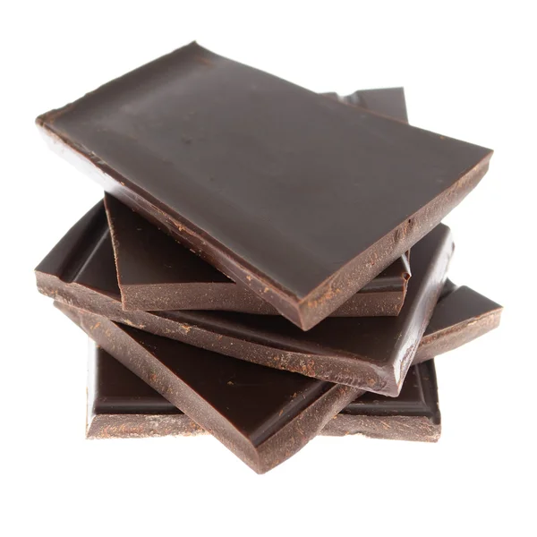 Chocolate bar isolated on white background Stock Photo