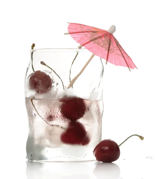 Drink with cherry — Stock Photo, Image
