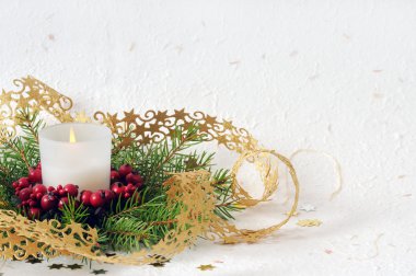 Christmas candle clipart