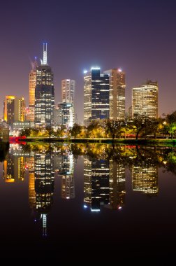 Perfect Reflection - Melbourne City Skyline clipart