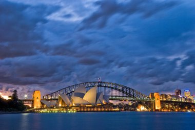 Sydney Harbour Twilight clipart