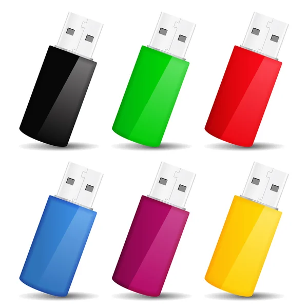 Κινήσεις λάμψης USB — Διανυσματικό Αρχείο