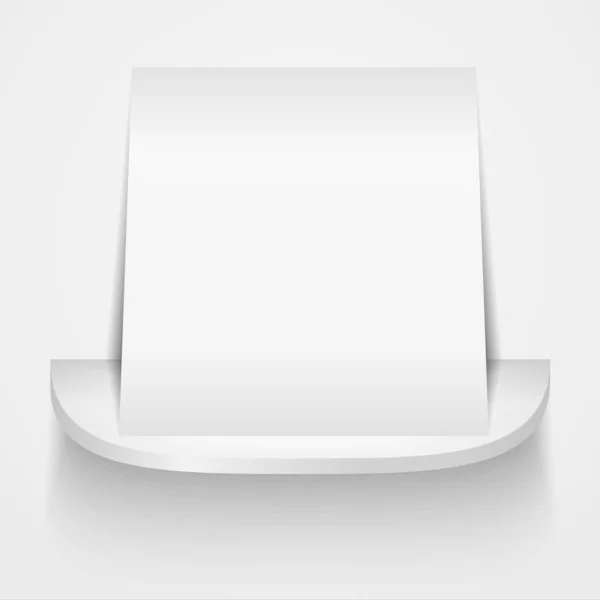Паперовий банер на полиці — стоковий вектор
