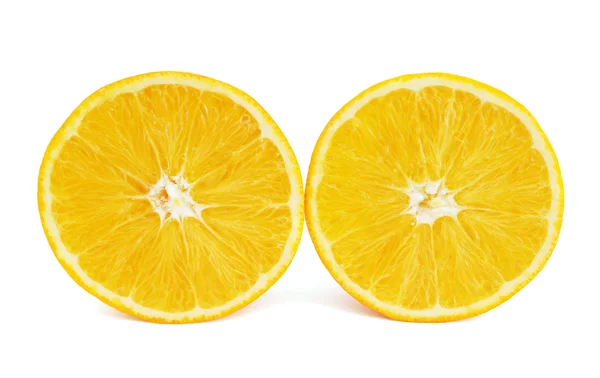 Orange coupé en deux — Photo