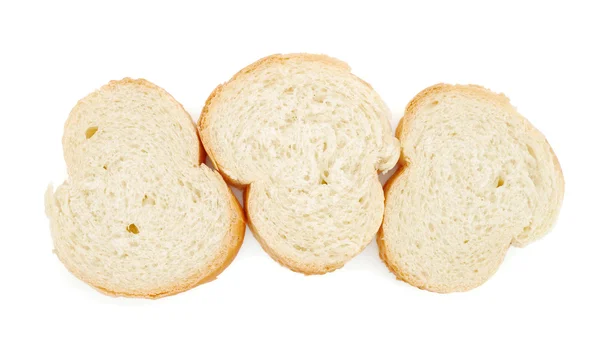 Drie segmenten van stokbrood — Stockfoto