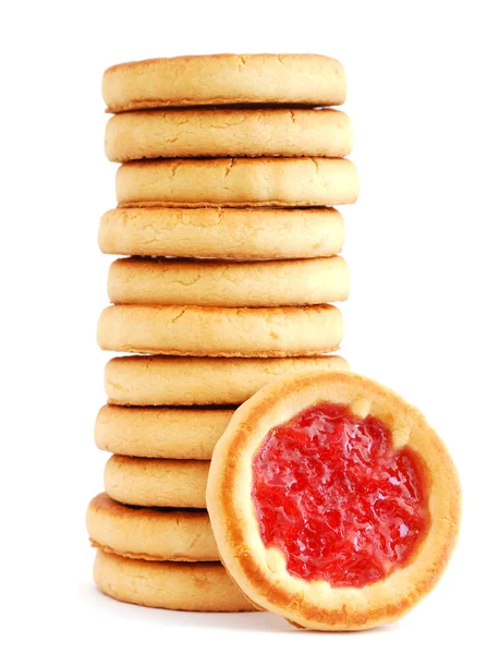 Cookies met jam — Stockfoto