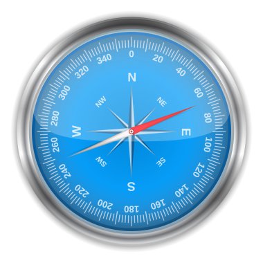 Blue Compass clipart