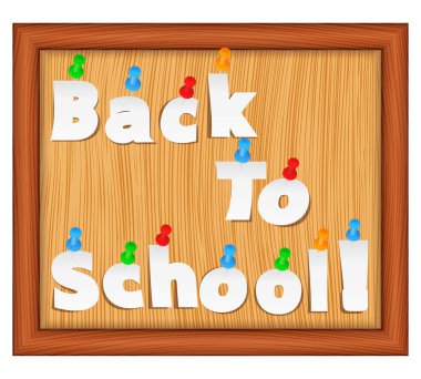 Back To School Paper Words clipart