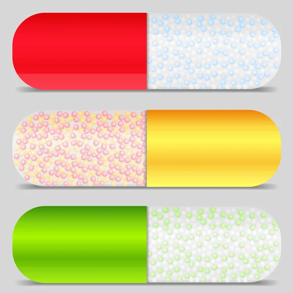 Pillole — Vettoriale Stock