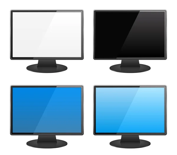Computer Monitors — Stock Vector