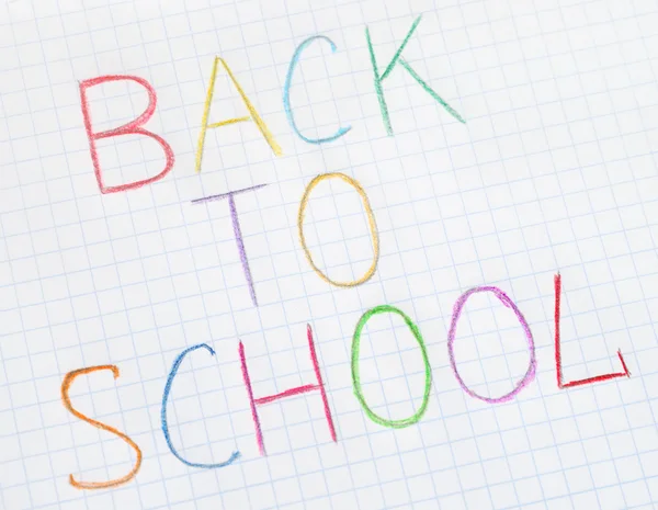 Back To School — Stock Photo, Image
