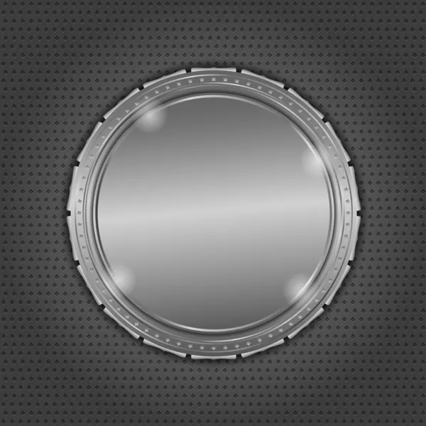 Panneau métallique rond — Image vectorielle