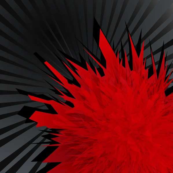 Abstrait géométrique verre rouge fond — Image vectorielle