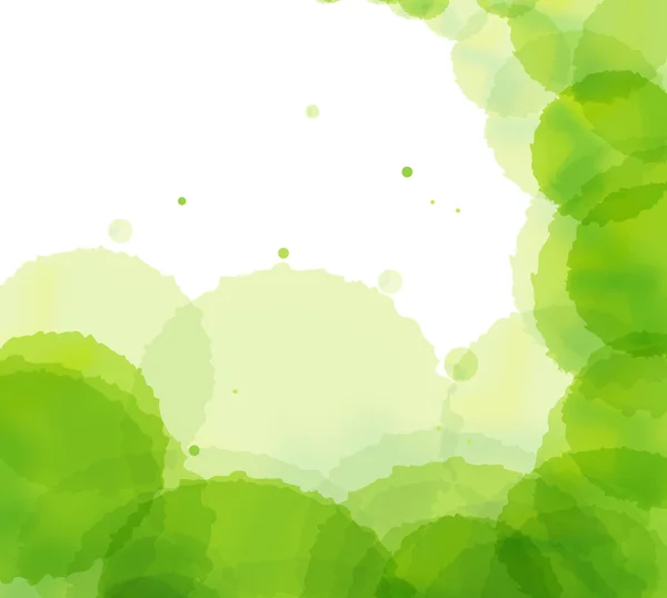 芸術的な緑のスプラッシュのベクトルの背景 — ストックベクタ