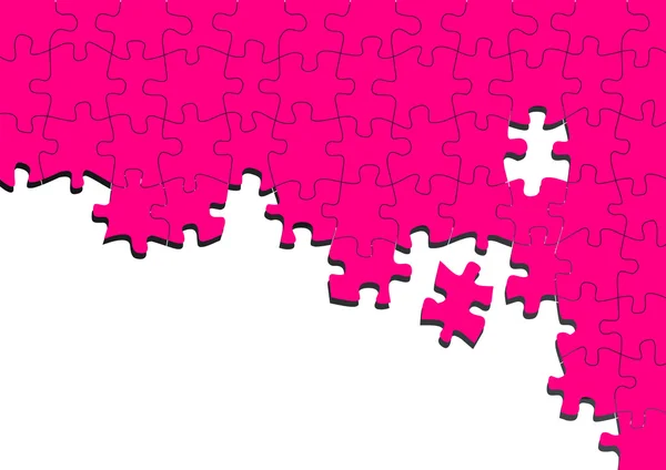분홍색 추상 퍼즐 벡터 배경 — 스톡 벡터