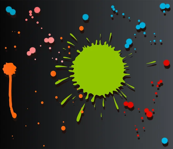 色の飛沫のベクトルの背景 — ストックベクタ
