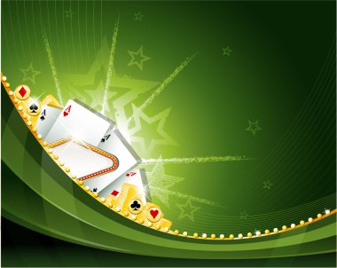 Casino cambling background elements clipart