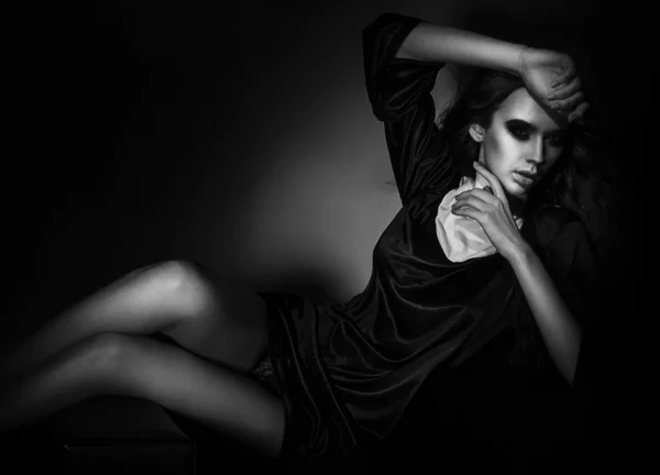 아름 다운 란제리 모델 — 스톡 사진