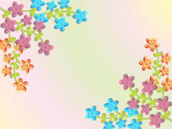 Abstracte bloemenvector illustratie — Stockvector