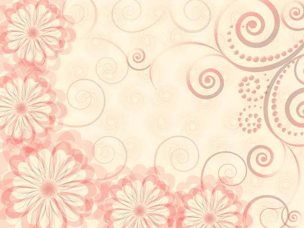 Illustration vectorielle florale abstraite — Image vectorielle