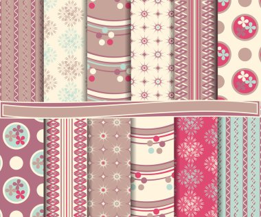 Abstract vector set for scrapbook clipart