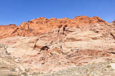 red rock Canyon mojave Çölü'nde görüntüle.