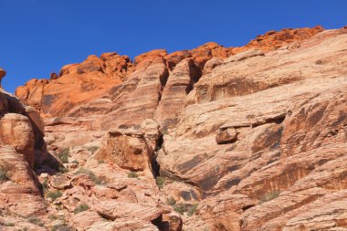 red rock Canyon mojave Çölü'nde görüntüle.