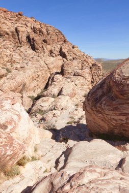 red rock Canyon mojave Çölü'nde görüntüle.