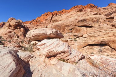 red rock Canyon mojave Çölü'nde görüntüle.