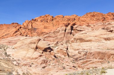 red rock Canyon mojave Çölü'nde görüntüle.