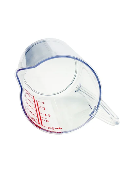 Transparent Plastic Measuring Cup — Stock Photo, Image