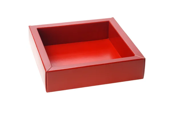 Scatola regalo rossa — Foto Stock