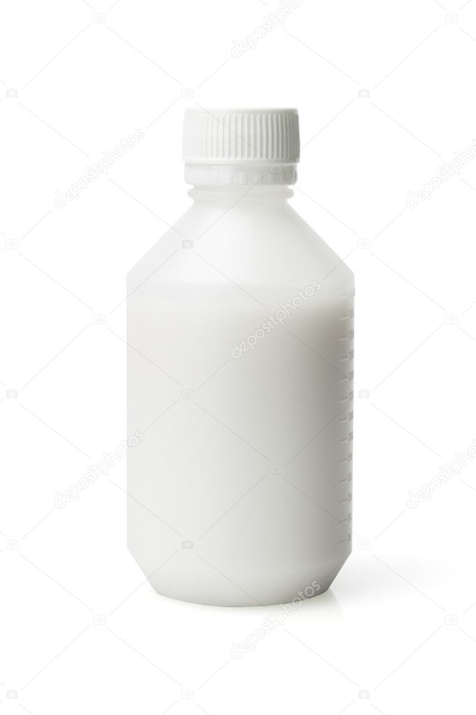 Plastic Bottle of liquid Medicine