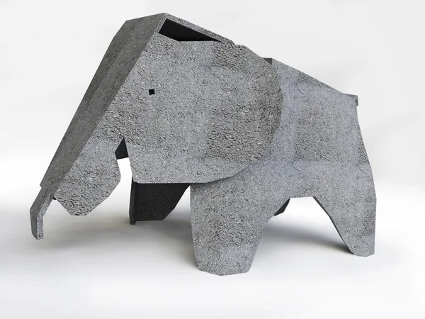 Steinelefant — Stockfoto